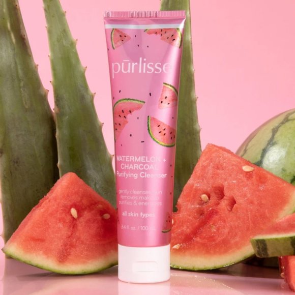 WATERMELON + CHARCOAL PURIFYING CLEANSER 1 fl oz / 30 mL Full Size - Picture 1 of 4